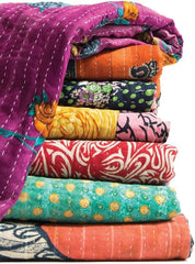 Wholesale Lot Of Kantha Quilt Throw