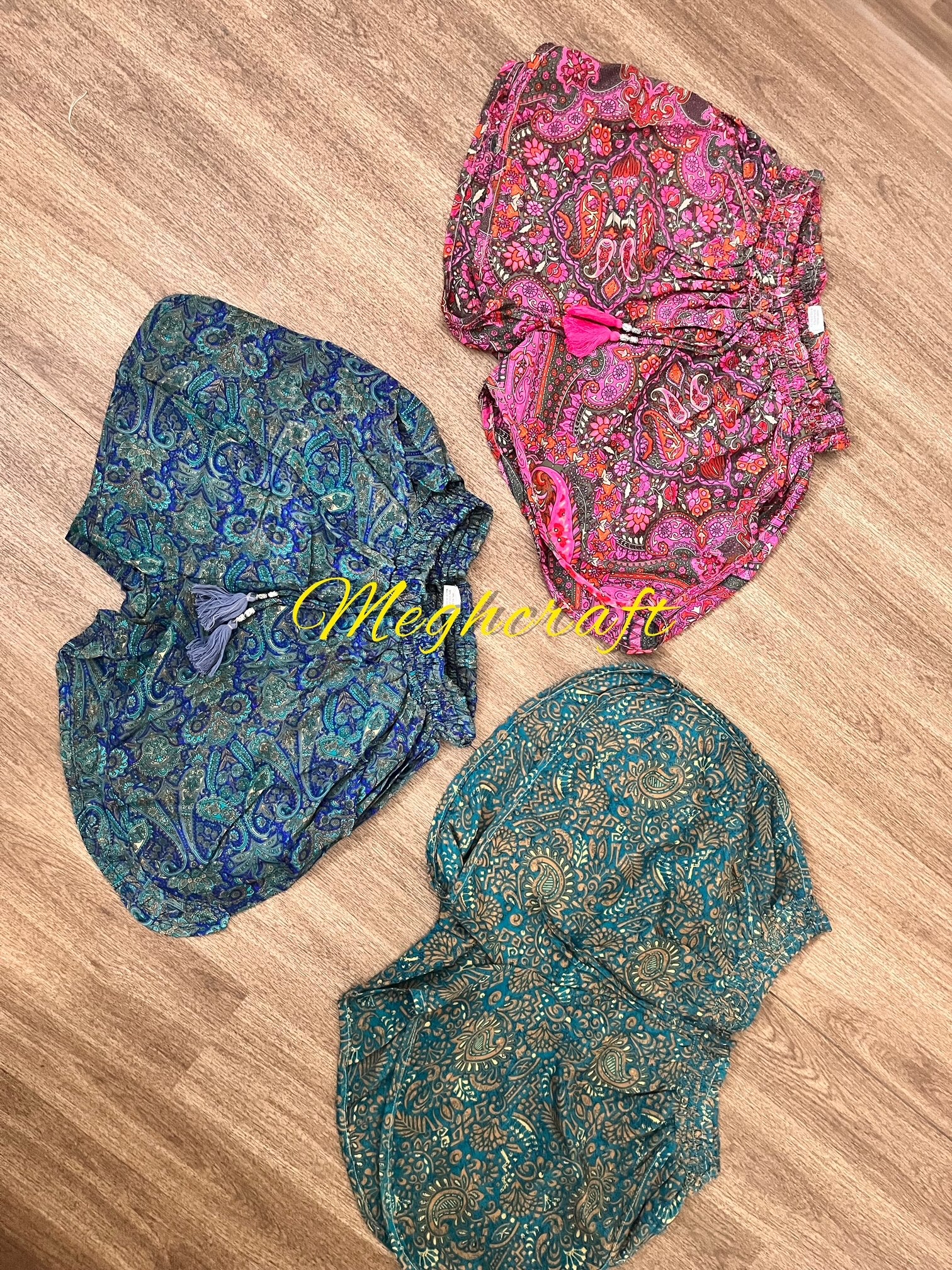 Wholesale Recycled Silk Sari Bermuda Shorts