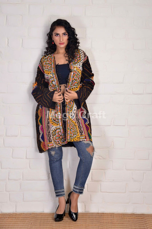 Kutch Embroidery Kimono Jacket